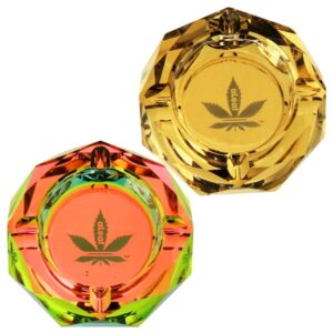 Aleaf Ashtray + Fancy Double Glass Diamond