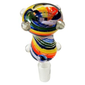 4" American Glass Bowl Dicro | Rainbow