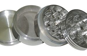SILVER TOBACCO GRINDER 2" DIAMETER