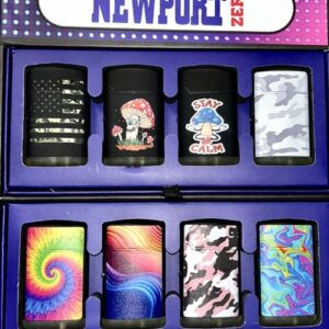 Newport Zero | 40 ct Jet Flame Pocket Size Lighter | Assorted Designs